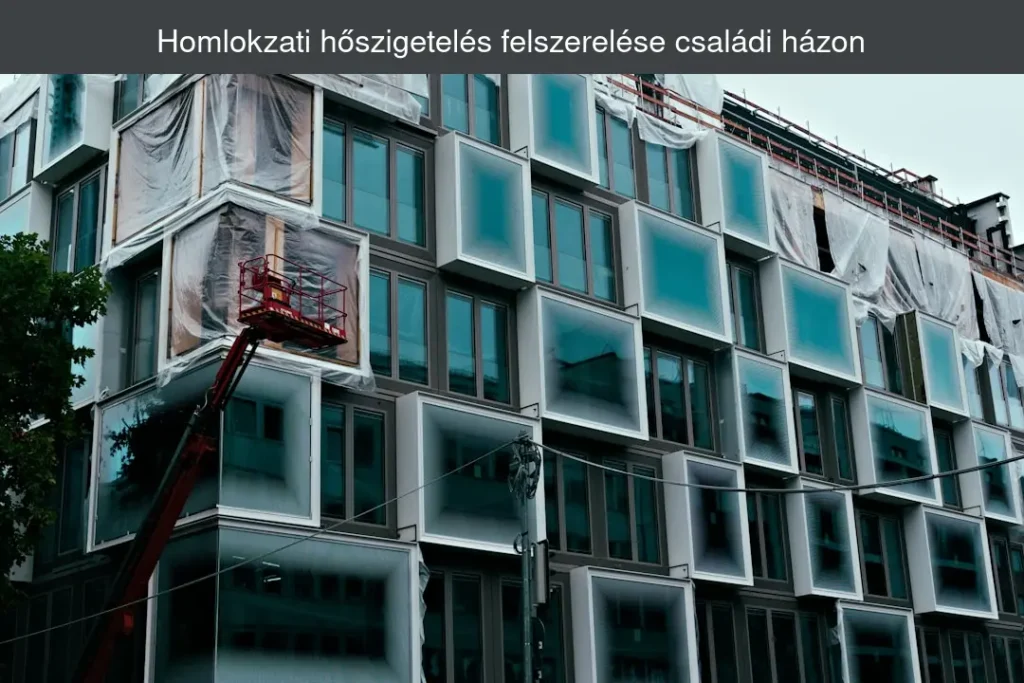 Homlokzati hőszigetelés felszerelése családi házon