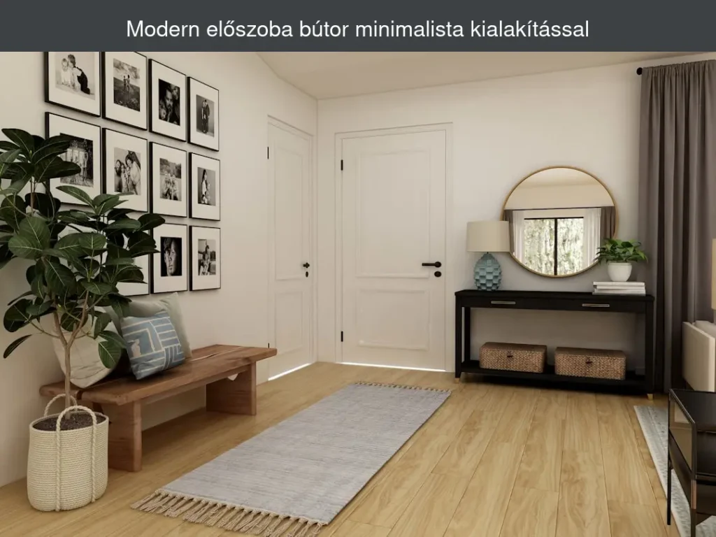 Modern előszoba bútor minimalista kialakítással